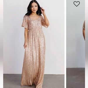 Baltic Born rose gold sequins.